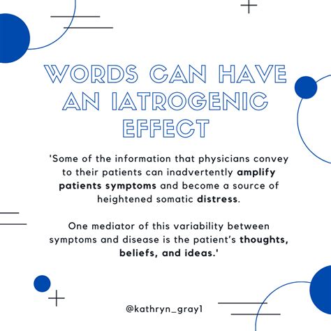 Iatrogenesis & the iatrogenic potential of words.