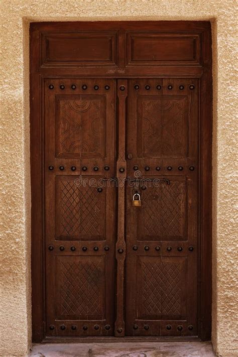 Ancient Doors on the Streets of Old Dubai Stock Photo - Image of home ...