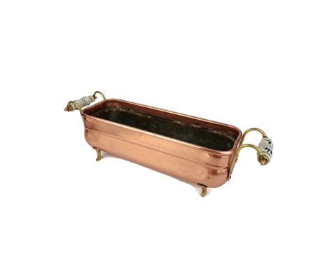 Antique Copper Planter, Vintage Copper Jardiniere, Copper Jardiniere ...