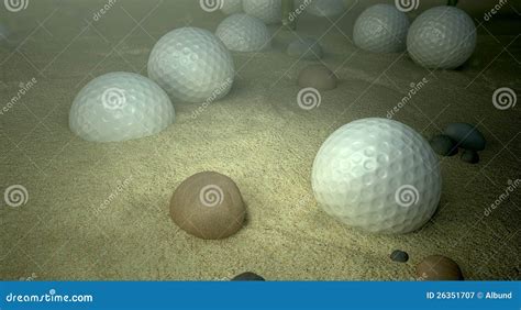 Golf Balls In Water Hazard Royalty Free Stock Photography - Image: 26351707