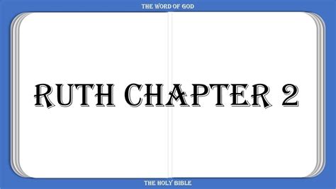 Ruth Chapter 2 - YouTube