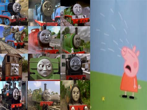 Thomas and his crew angry at Peppa Pig by GabeRocks042002 on DeviantArt