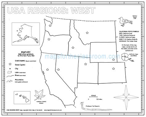 West Region Usa Map