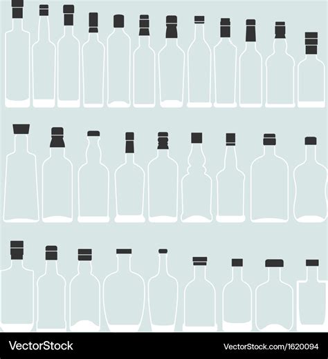 Empty bottle shape Royalty Free Vector Image - VectorStock