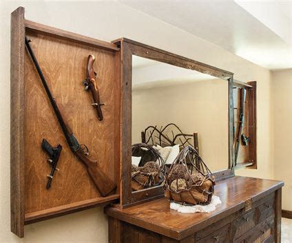 Hidden Gun Storage Behind Mirror | StashVault - Secret Stash Compartments