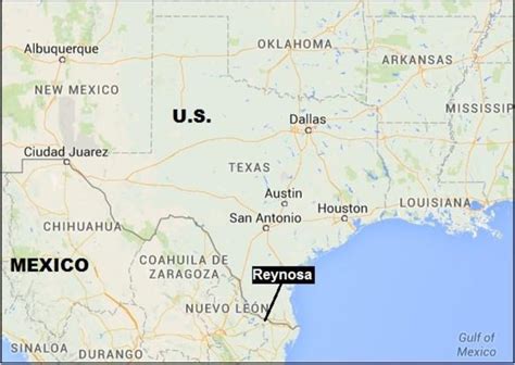 Where Is Reynosa Mexico On A Map | Tourist Map Of English