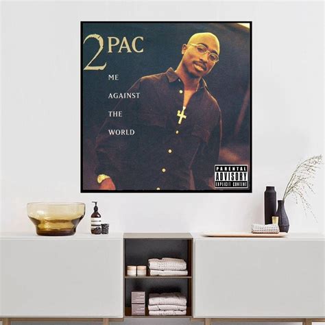 2 Pac Tupac shakur Me Against The World Music Poster album | Etsy