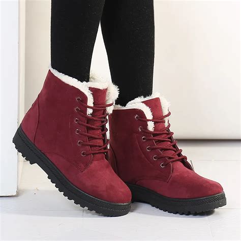 Women's Boots 2018 New Snow Ankle Boots Autumn And Winter Shoes Female ...