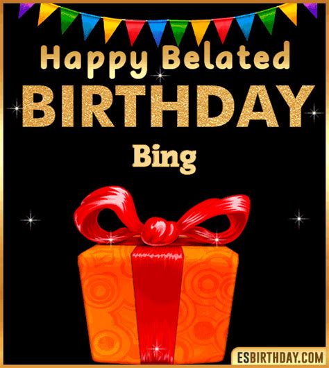 Happy Birthday Bing GIF 🎂 Images Animated Wishes【28 GiFs】