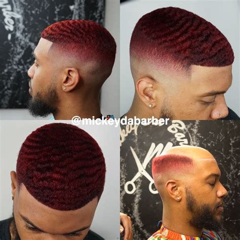 Red Hair Unit by @mickeydabarber | Waves hairstyle men, Dyed red hair ...