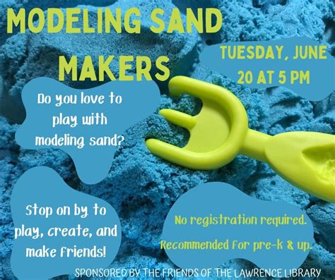 Modeling Sand Makers, The Lawrence Library, Pepperell MA, 20 June 2023 ...