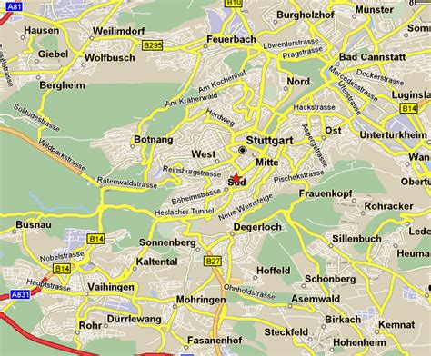 Stuttgart Map and Stuttgart Satellite Image