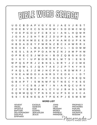 Best Free Word Search Printable Puzzles for Kids & Adults