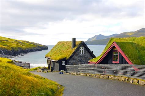 Grass Roofed Homes, Leynar, Faroe Islands photo on Sunsurfer