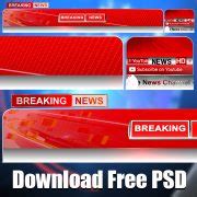 News Channel Lower Third Setup Premiere Template PSD PNG