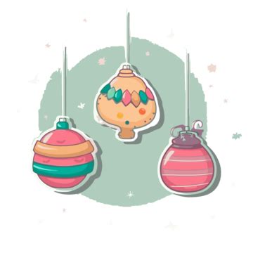 Hanging Christmas Ornaments Clipart Images | Free Download | PNG Transparent Background - Pngtree