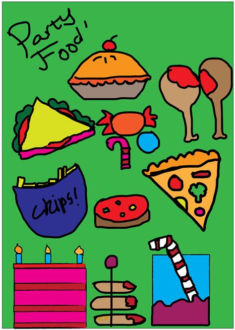 Party Food - Illustration | Party food poster | Archana Heenpella | Flickr