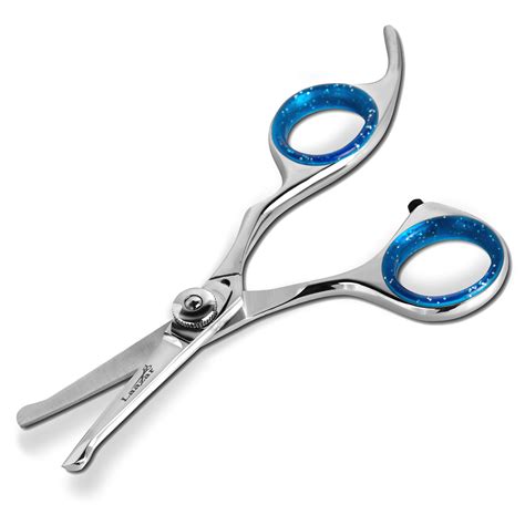 Laazar Pro Dog Grooming Scissors, Straight Sharp 4.5 inches Pet Grooming Shears ,Safety Round ...