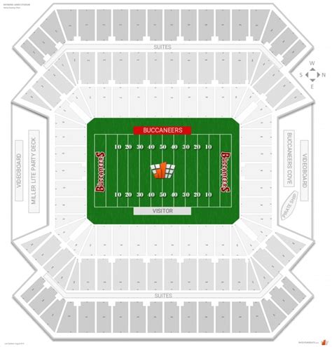 tampa bay buccaneers seating chart | Deck party, Raymond james stadium, Seating charts