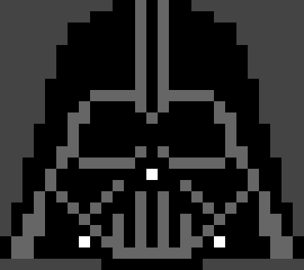 Darth vader pixel art