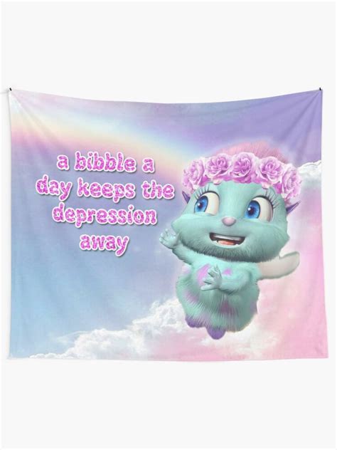 Bibble a Days Keeps the Depression Away Tapestries, Bibble Wall Tapestries, Bibble Memes ...