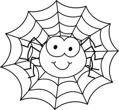 A Cute Spider coloring page - Download, Print or Color Online for Free