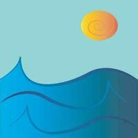 abstract ocean waves 5846225 Vector Art at Vecteezy