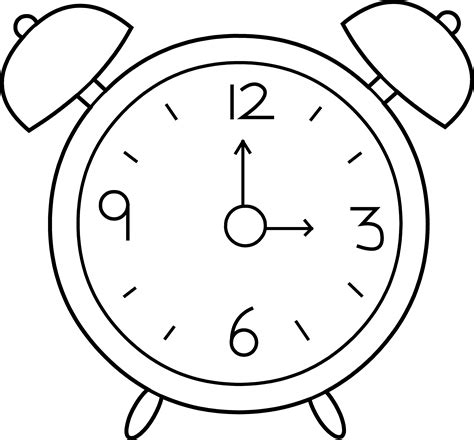 Free Clock Clipart Black And White, Download Free Clock Clipart Black ...