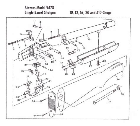 Savage Shotgun Parts, Stevens Shotgun Parts,Springfield Shotgun Parts, Original Obsolete Stevens ...