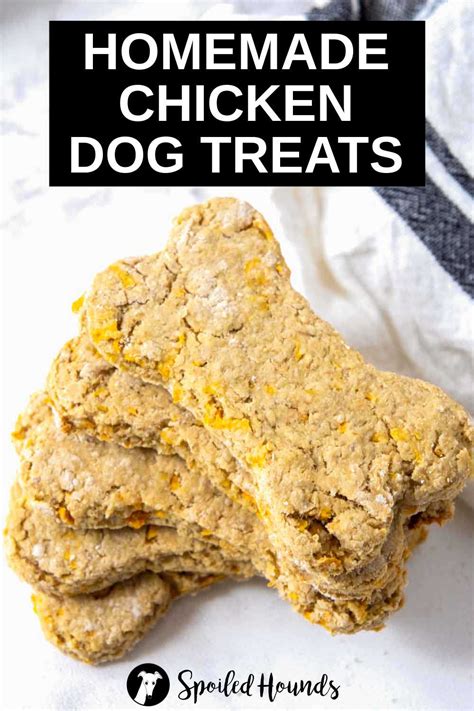 Best Chicken Dog Treats Recipe - Spoiled Hounds