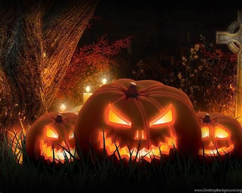 Halloween Skull And Pumpkin Wallpapers - Wallpaper Cave