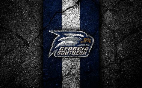 Georgia Southern Eagles, american football team, NCAA, blue white stone ...