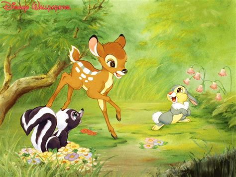 Bambi, Thumper and Flower Wallpaper - Bambi Wallpaper (6370083) - Fanpop