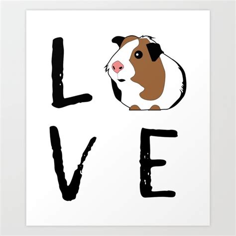 Guinea Pig Gift Love Guinea Pig Guinea Pig Lovers Birthday Present Art ...