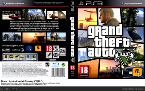 Grand Theft Auto V PlayStation 3 Box Art Cover by NAL