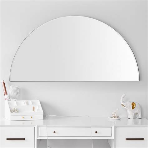 Frameless Half Circle Mirror | Pottery Barn Teen