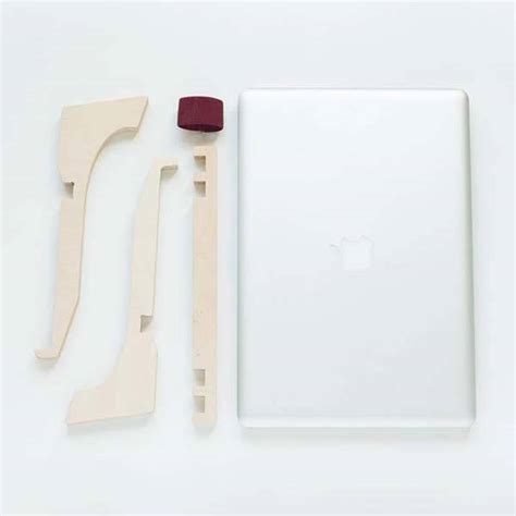 DEBEAM Handmade Table Top Wooden Laptop Stand | Gadgetsin