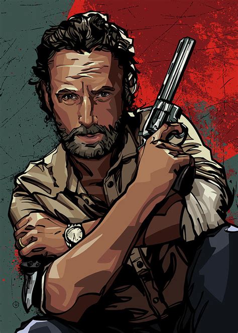 Rick Grimes Digital Art by Nikita Abakumov - Pixels