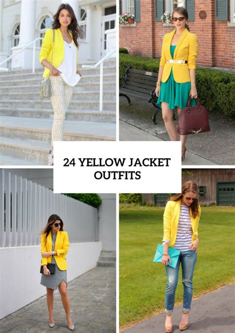 24 Sunny Outfits With Yellow Jackets - Styleoholic