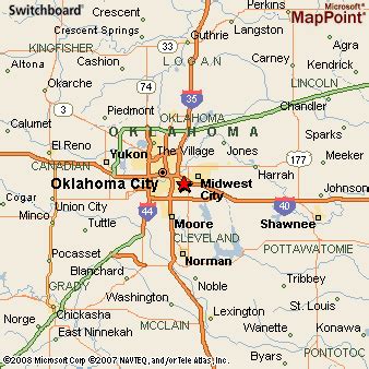 Del City, Oklahoma Area Map & More