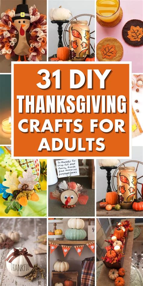 31 Best Thanksgiving Crafts for Adults - Ak Pal Kitchen