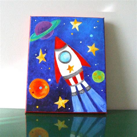 outer space.. Acrylic Painting For Kids, Acrylic Canvas, Painting Art Projects, Painting Edges ...