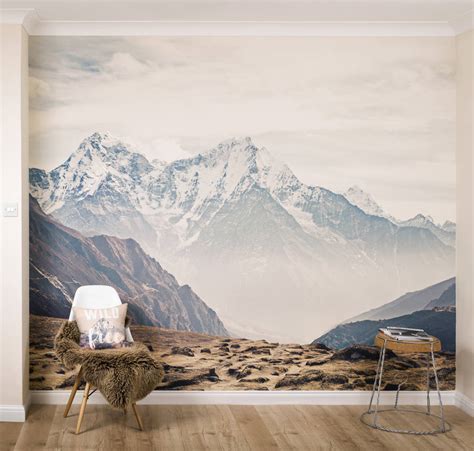 mountain vista self adhesive wallpaper mural by oakdene designs notonthehighstreet.com ...