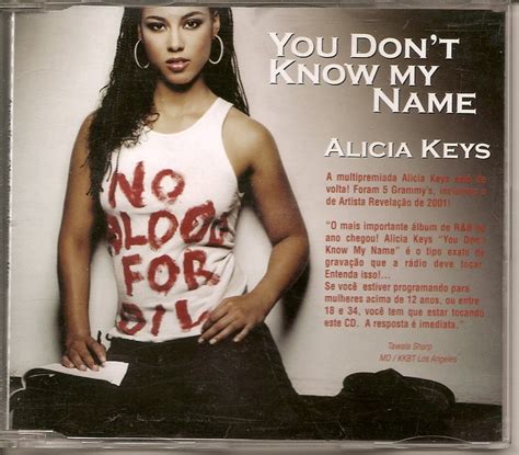 Alicia Keys - You don't know my name (Brazil promo): R$ 1,99 / U$ 0,99 | Alicia keys, Artistas ...