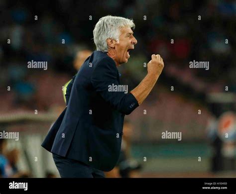 Naples, Italy. 27th Aug, 2017. Gian Piero Gasperini during the italian ...