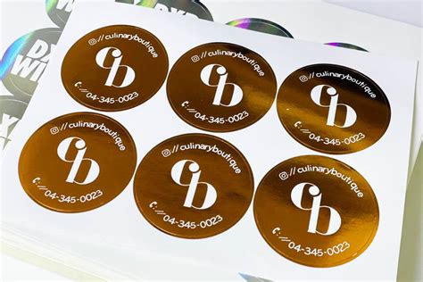 Custom Metallic and Aluminium Foiling Sticker Printing Services Dubai | Digital Printing Company ...