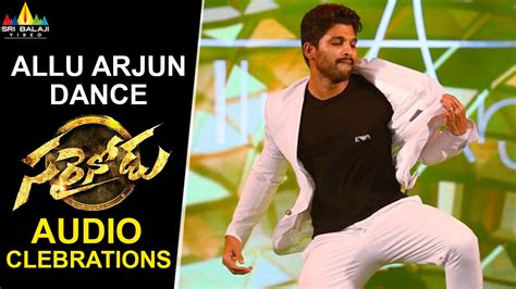 Allu Arjun Dance at Sarrainodu Movie Audio Celebrations | Sri Balaji ...