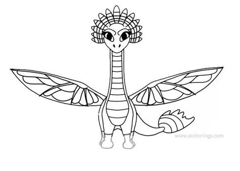 Dragons Rescue Riders Coloring Pages Melodia - XColorings.com | Dragon ...