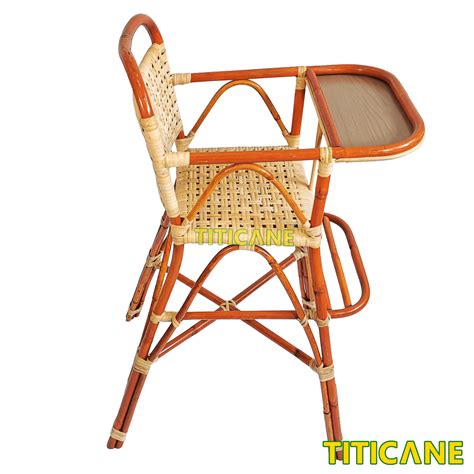 TITICANE Baby Feeding Chair [ Tray ] [ Kerusi Makan Bayi ] [ Rattan Dahan ]