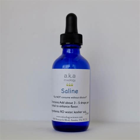 Saline Solution — a.k.a mixology